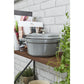 Staub 1.25 Qt. Cast Iron Round Dutch Oven in Graphite Grey