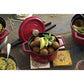 Staub 2.75 Qt. Cast Iron Round Dutch Oven in Cherry