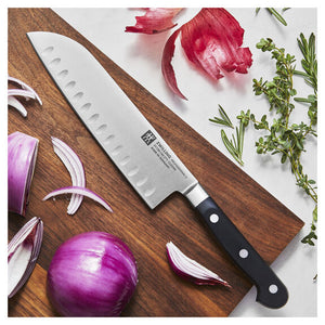ZWILLING 7" Hollow Edge Santoku Knife, Professional "S" Series