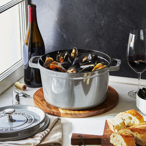 Staub 5 Qt. Cast Iron Tall Dutch Oven in Graphite
