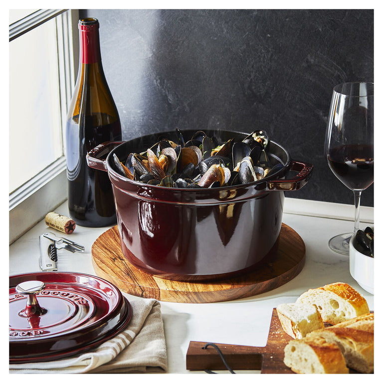 Staub 5 Qt. Cast Iron Tall Dutch Oven in Grenadine