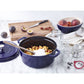 Staub 5.5 Qt. Cast Iron Round Dutch Oven in Dark Blue