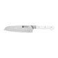 ZWILLING 7" SLIM Hollow Edge Santoku Knife, Pro Le Blanc Series