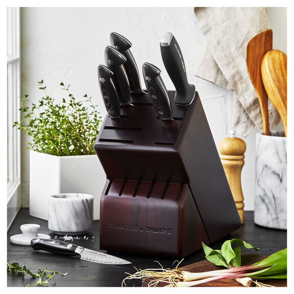 ZWILLING 7pc Knife Block Set, Kramer - EUROLINE Stainless Damascus Collection Series