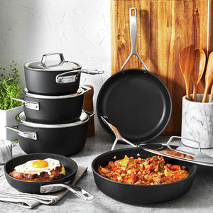 Demeyere 10pc Aluminum Nonstick Cookware Set, AluPro Series
