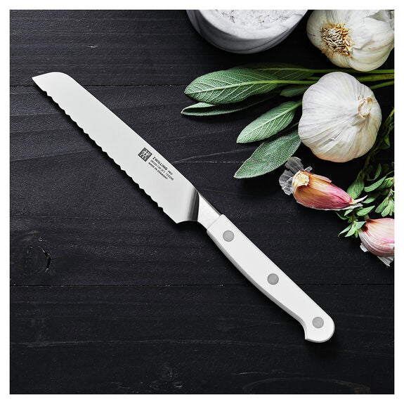ZWILLING 5" Serrated Utility Knife, Pro Le Blanc Series