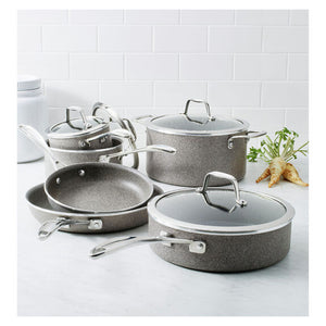 Henckels 10pc Aluminum Nonstick Cookware Set, Capri Granitium Series