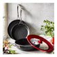 Henckels 4pc Aluminum Nonstick Cookware Set + Universal Lid, Capri Notte Series