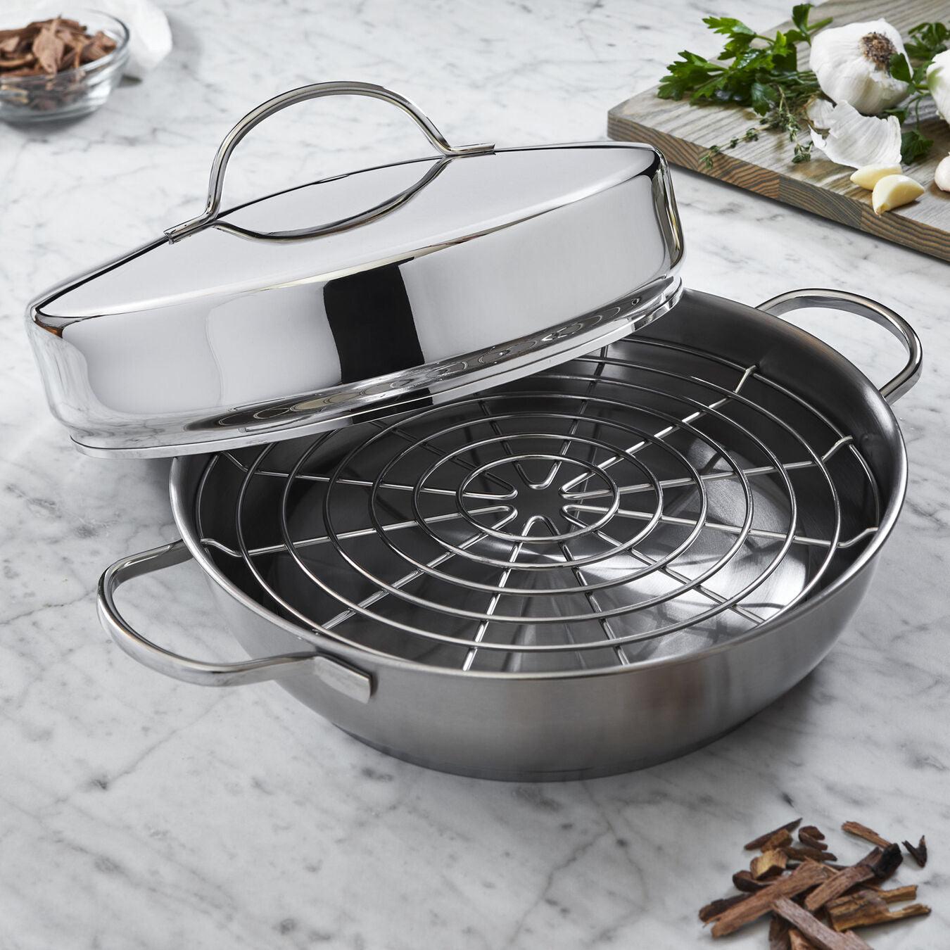 Resto 4-pc Stovetop Smoker Set - Thumbnail 4