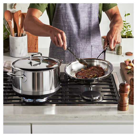 Demeyere 3pc Stainless Steel Cookware Set, Atlantis Series