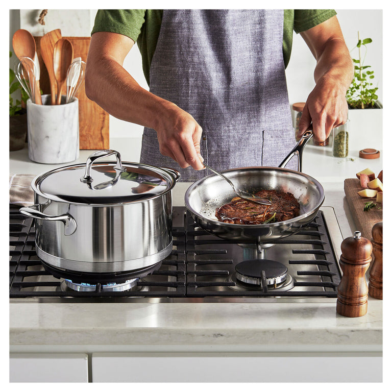Demeyere 3pc Stainless Steel Cookware Set, Atlantis Series