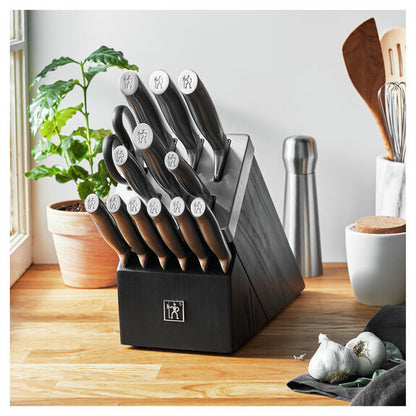 Henckels 14pc Self-Sharpening Knife Block Set, Graphite Series