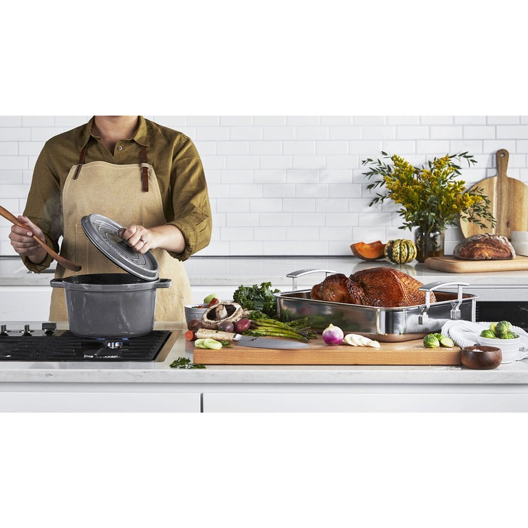 Staub 5 Qt. Cast Iron Tall Dutch Oven in Graphite