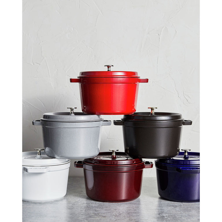 Staub 5 Qt. Cast Iron Tall Dutch Oven in Graphite