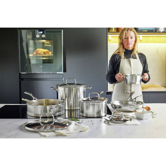 Demeyere 9pc Stainless Steel Cookware Set, Atlantis Series
