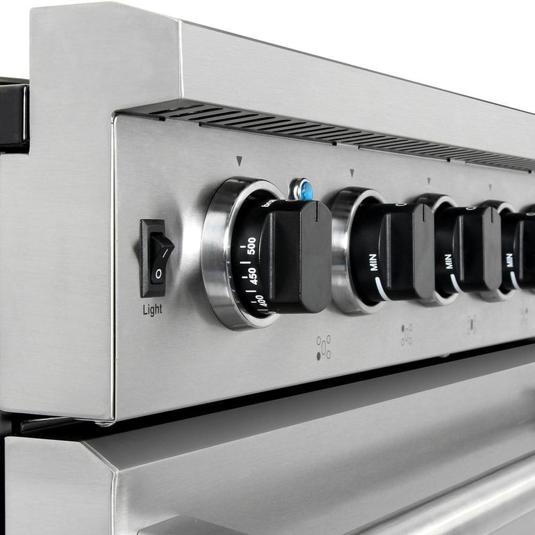 Thor Kitchen Appliance Package - 30 in. Natural Gas Range, Range Hood, Microwave Drawer, Refrigerator, Dishwasher, Wine Cooler, AP-LRG3001U-8