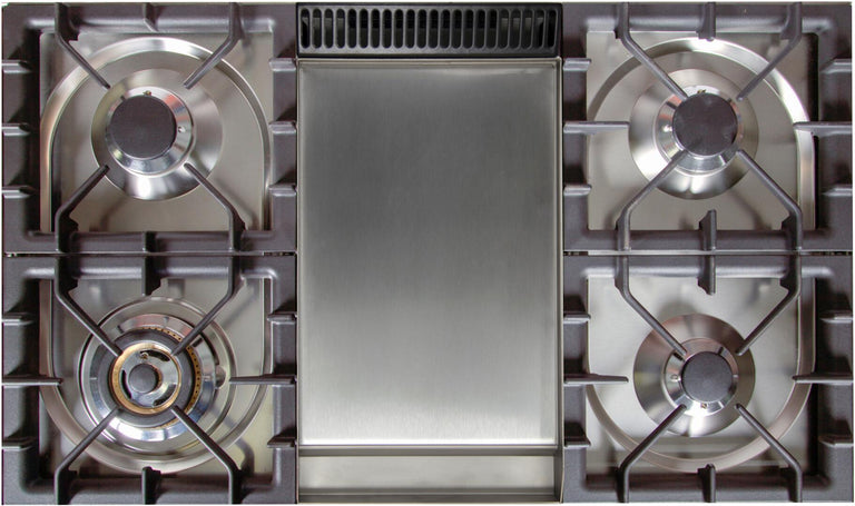 ILVE 36 in. Nostalgie Series Single Oven Propane Gas Burner and Electric Oven Range in Antique White with Bronze Trim, UPN90FDMPAYLP