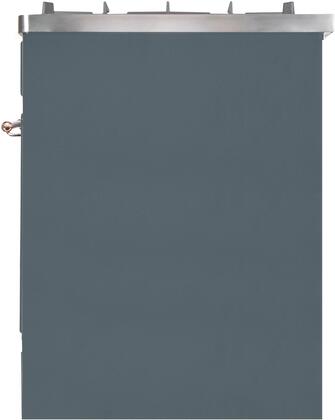 ILVE Majestic II 30" Induction Range in Blue Grey with Copper Trim, UMI30NE3BGP