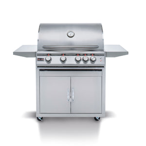 Blaze Premium LTE 32 in. 4-Burner Built-In Propane Gas Grill with Grill Cart, AP-BLZ-4LTE2-LP