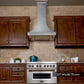ZLINE 48 in. Designer Series DuraSnow® Stainless Finish Indoor Wall Range Hood, 8632S-48
