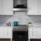ZLINE 36 in. Ducted DuraSnow® Stainless Steel Range Hood with Black Matte Shell, 8654BLM-36