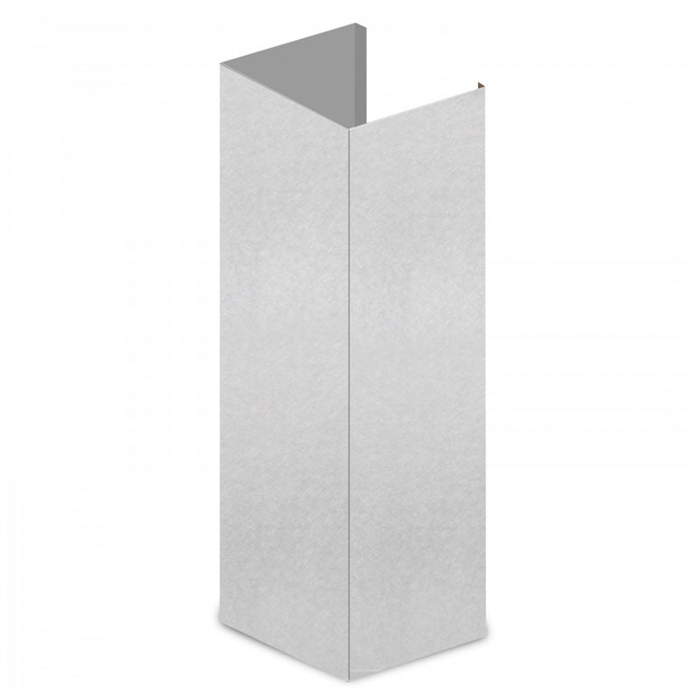 ZLINE 61 in. Snow Finished Stainless Steel Chimney Extension for Ceilings up to 12.5 ft. (8KL3S-E)
