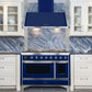 ILVE 48 in. Majestic Midnight Blue Wall Mount Range Hood with 600 CFM Blower, UAM120MB
