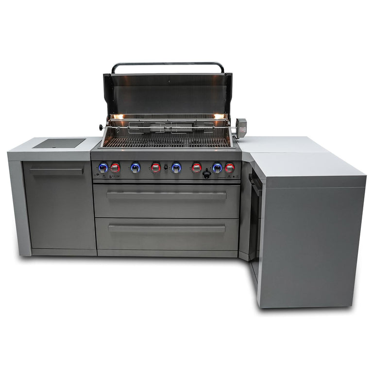Mont Alpi 805 Deluxe Island Grill with 90 Degree Corner, MAi805-D90C