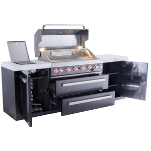 Mont Alpi 805 Black Stainless Steel Island Grill, MAi805-BSS