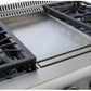 Kucht Professional 36 in. 5.2 cu ft. Natural Gas Range with Griddle and Silver Knobs, KRG3609U-S