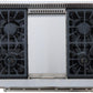 Kucht Professional 36 in. 5.2 cu ft. Natural Gas Range with Griddle and Silver Knobs, KRG3609U-S