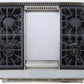 Kucht Professional 36 in. 5.2 cu ft. Natural Gas Range with Griddle and Silver Knobs, KRG3609U-S