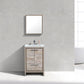 KubeBath Dolce 24 in. Modern Bathroom Vanity with White Quartz Counter Top - Nature Wood, AD624NW