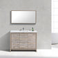 KubeBath Dolce 48 in. Modern Bathroom Vanity with White Quartz Counter Top - Nature Wood, AD648SNW