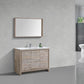 KubeBath Dolce 48 in. Modern Bathroom Vanity with White Quartz Counter Top - Nature Wood, AD648SNW