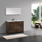 KubeBath Dolce 48 in. Rose Wood Modern Bathroom Vanity with White Quartz Counter-Top, AD648SRW