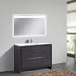 KubeBath Dolce 48 in. Modern Bathroom Vanity with White Quartz Counter Top - Gray Oak, AD648SWB
