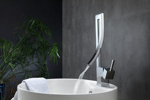 KubeBath Aqua Elegance Single Lever Wide Spread Faucet - Chrome, AFB001