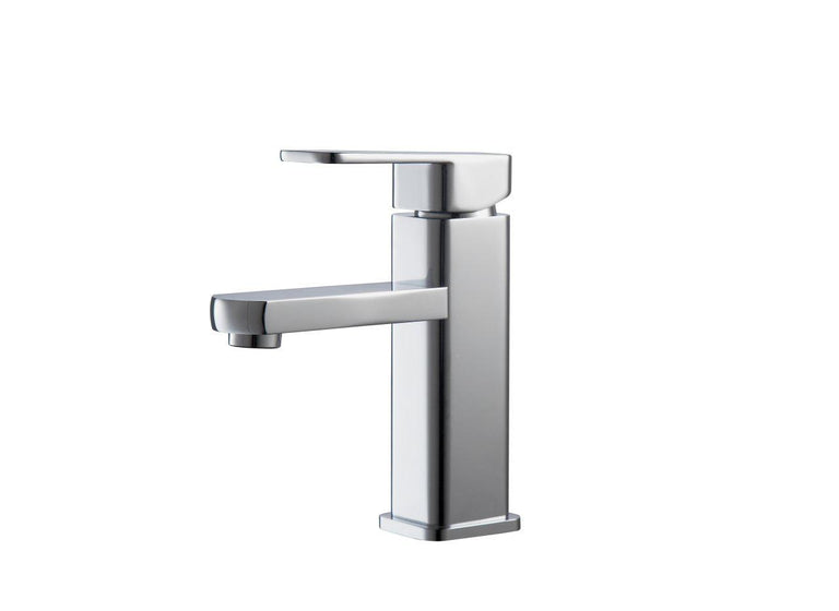 KubeBath Aqua Soho Single Hole Mount Bathroom Vanity Faucet - Chrome, AFB038