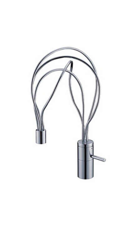KubeBath Aqua Filli Single Lever Bathroom Vanity Faucet - Chrome , AFB070