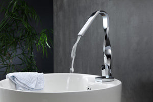 KubeBath Aqua Riccio Single Lever Faucet - Chrome, AFB102