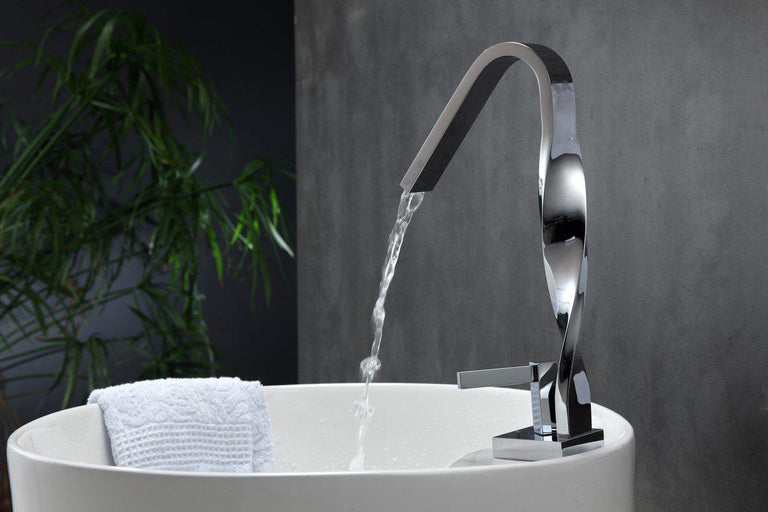 KubeBath Aqua Riccio Single Lever Faucet - Chrome, AFB102
