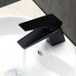 KubeBath Aqua Siza Single Lever Modern Bathroom Vanity Faucet - Matt Black, AFB13BK