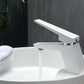 KubeBath Aqua Siza Single Lever Modern Bathroom Vanity Faucet - Matt White, AFB13WH