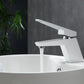 KubeBath Aqua Siza Single Lever Modern Bathroom Vanity Faucet - Matt White, AFB13WH