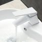 KubeBath Aqua Siza Single Lever Modern Bathroom Vanity Faucet - Matt White, AFB13WH
