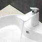 KubeBath Aqua Adatto Single Lever Faucet - Chrome and White, AFB1639WH