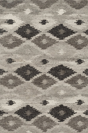 Loloi Rugs Akina Collection Rug in Grey, Charcoal - 5' x 7'6"