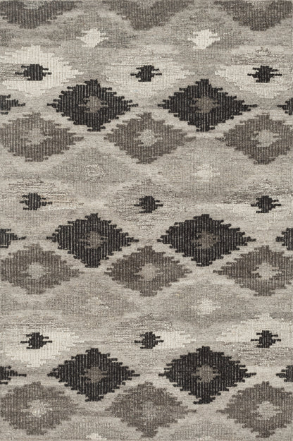Loloi Rugs Akina Collection Rug in Grey, Charcoal - 5' x 7'6"