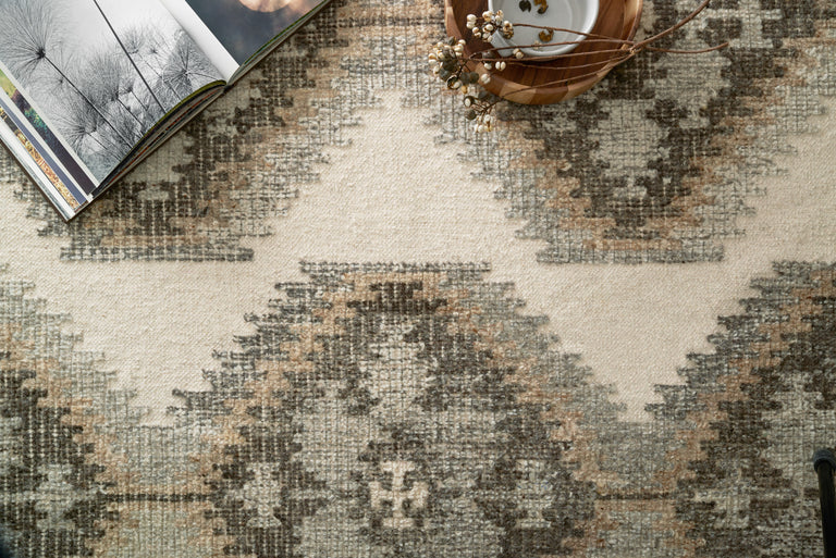 Loloi Rugs Akina Collection Rug in Ivory, Camel - 9'3" x 13'